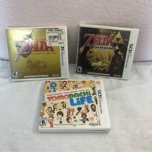 3DS games, legend of zelda, tomogachi